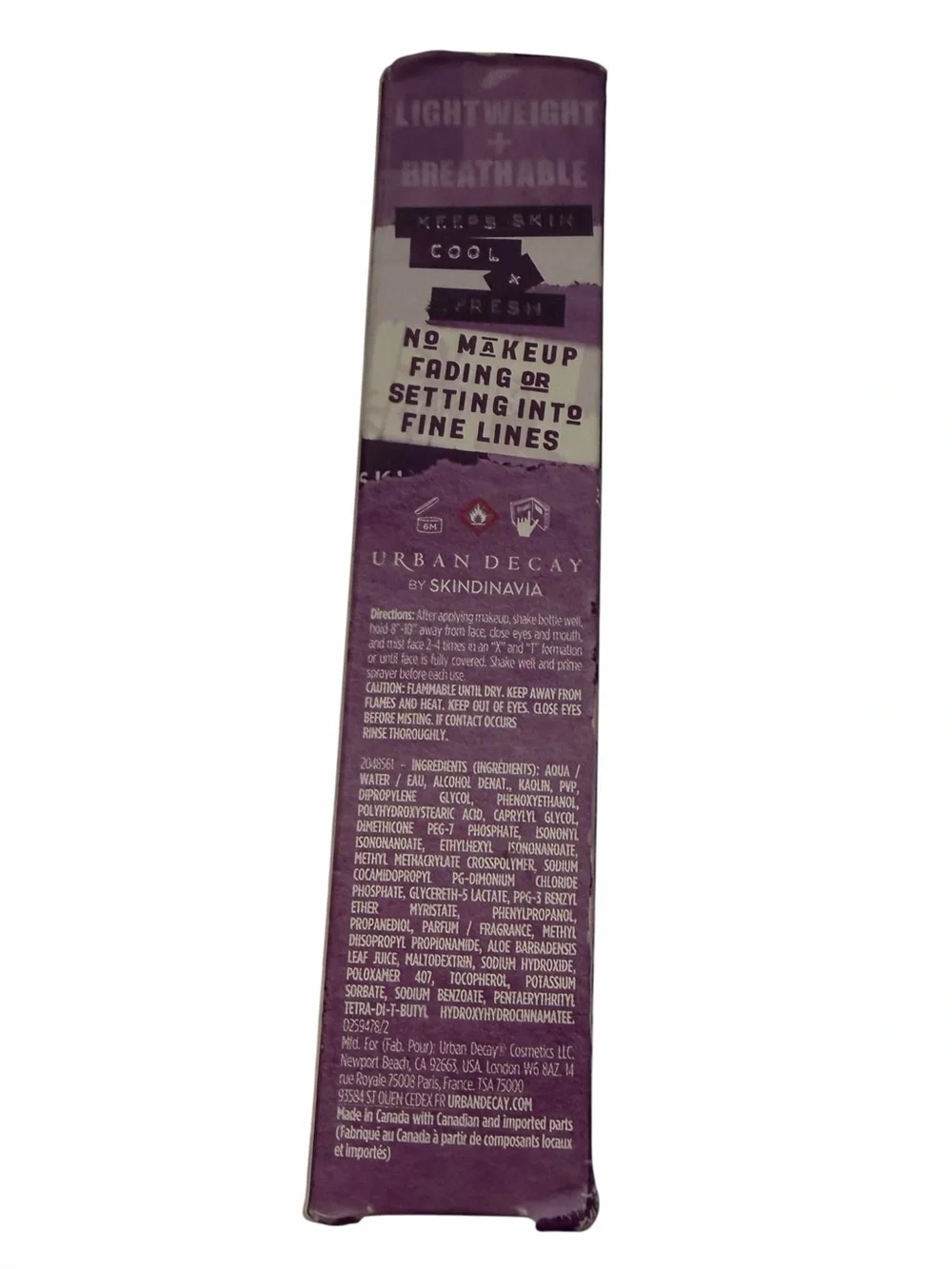 Urban Decay All Nighter Ultra Matte Setting Spray Matte Long Lasting 1 fl oz